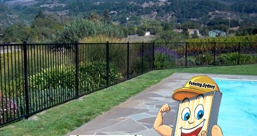 Flat top pool fence