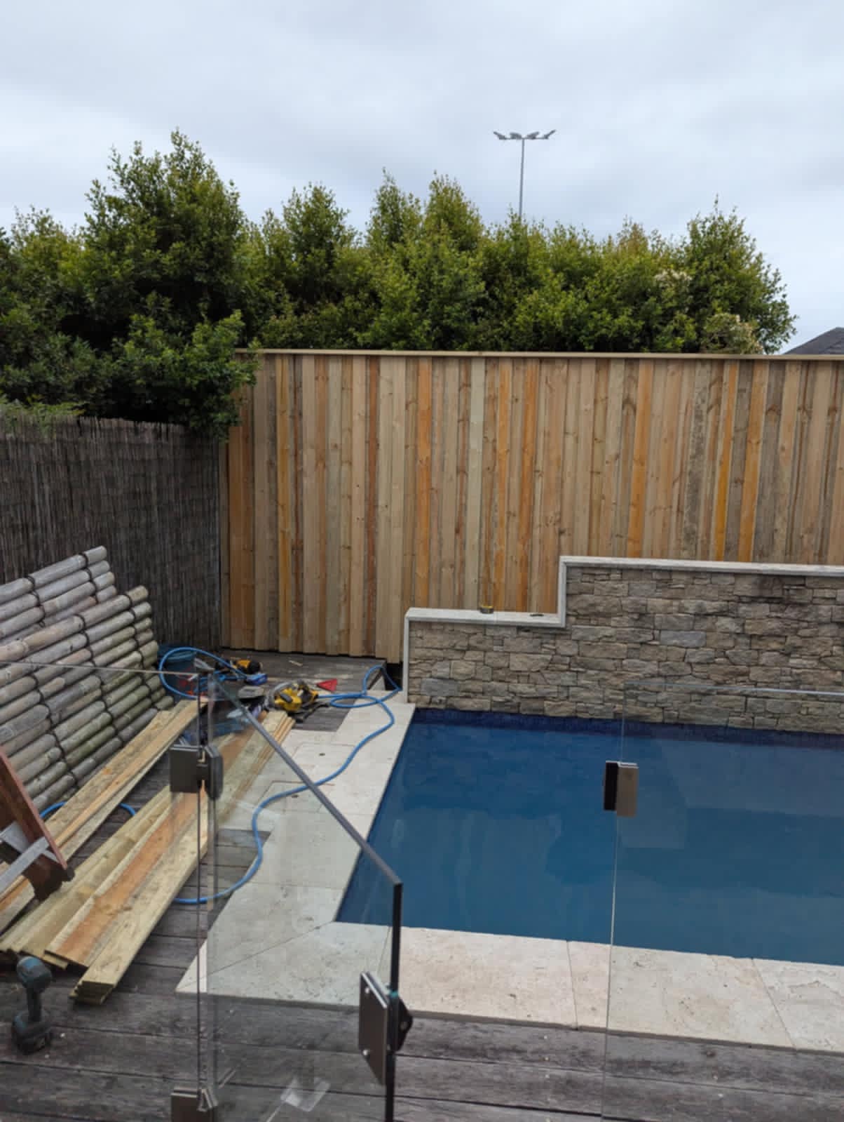 Boundary fencing on a Sydney property